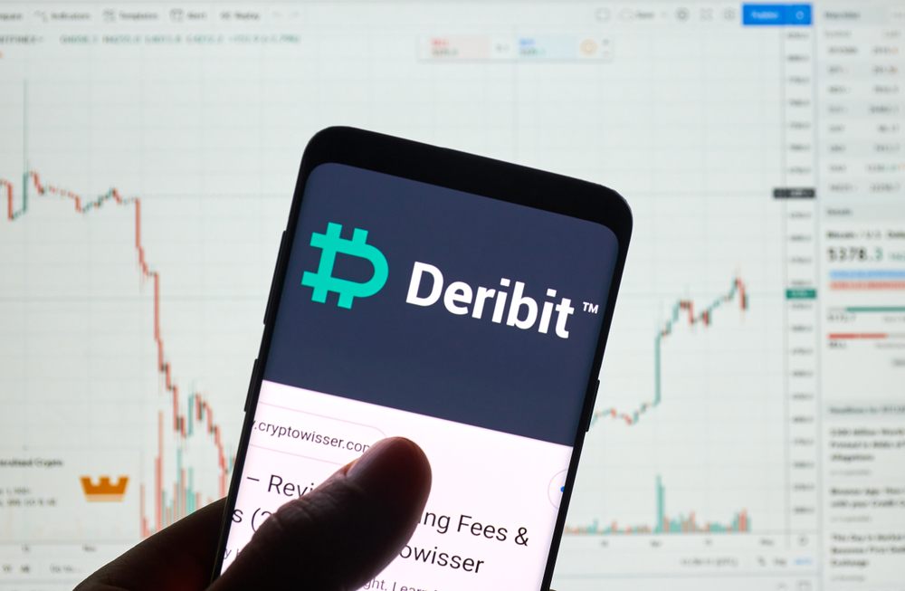 Montreal,,Canada,-,April,26,,2019:,Deribit,Cryptocurrency,Exchange,Logo